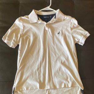Mens White Nautica Polo
